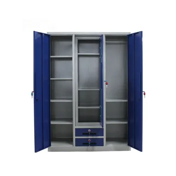 Luoyang Xinding Manufacturer Indian Style 3 Door Almirah Wardrobe