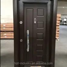 Китай поставщик Турция роскошные стальные двери безопасности с ламинированной стальной дверью