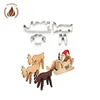 Christmas man sledge stainless steel cookie cutter set, Metal sledge cookie cutter set