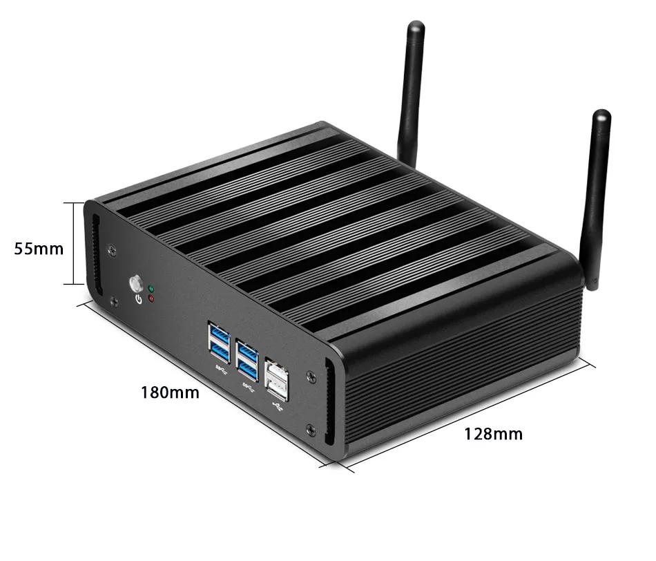 

XCY Mini Desktop PC Intel Skylake 6th Generation i7 6500U 6498DU Dual Core 4G Ram 64G SSD Computer