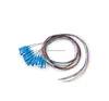 12 core SC/PC fiber optical pigtail,SC/APC 12 colors pigtail ,12-fiber 0.9mm 9/125 Single-mode LC/SC/ST/FC Bunch