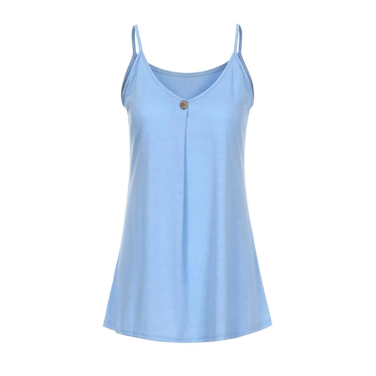 M/&S/&W Womens Loose Casual Summer Pleated Flowy Sleeveless Camisole Tank Tops