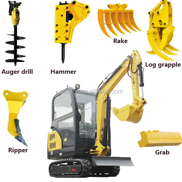 CE certified 3 Ton mini  Micro digger 3 Ton Bagger Bucket