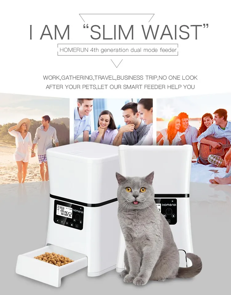 Homerun Smart Pet Feeder Automatic Pet Feeder With Wifi Bluetooth