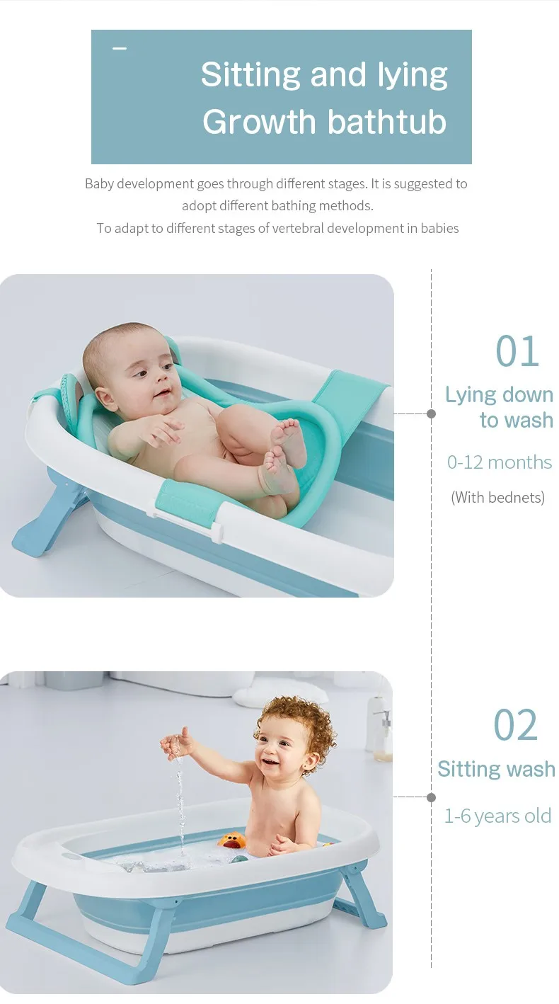 Bañera Cambiador Bebe Bañera Plegable Para Bebés PVC, Con