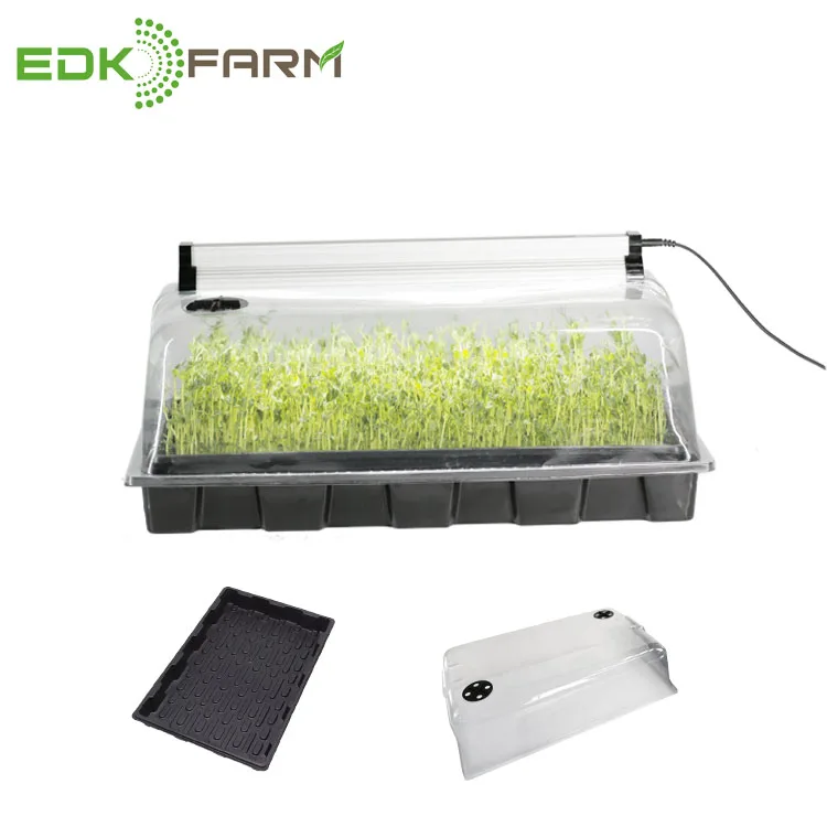 

EDK FARM Aquaponics Hydroponic Growing Systems Led Grow Lights Kits Plastic Seed Microgreen Nursery Trays For Indoor Plants