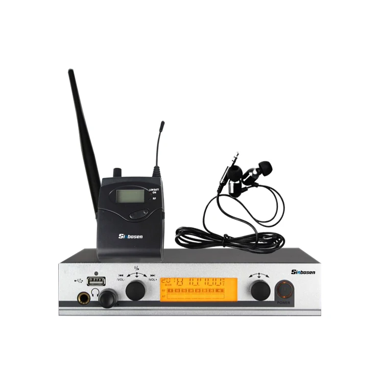 

PLL in-Ear Monitoring system IEM stage in ear Monitor system earphone, Black