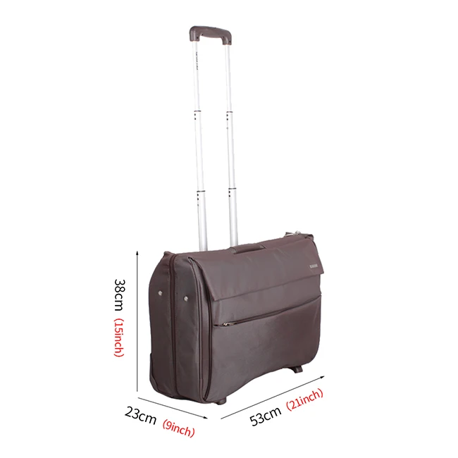 N131 Wholesale Polyester Rolling Garment Packaging Bag With Trolley