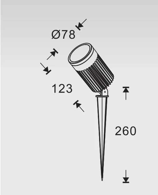 Australia America hot selling High Lumens 15 Watt Led  Landscape lamp  Spike Light