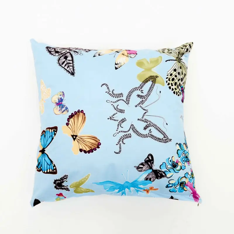 Decoración Almohada Cubierta De Reemplazo Oriental Mariposa Oriental Mariposa Impreso Clásico Cojines,Barato 45x45 Cm