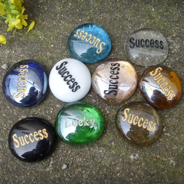 Engraved Loose Gemstone Craved Wishing Letter Glass Stones Buy Letter