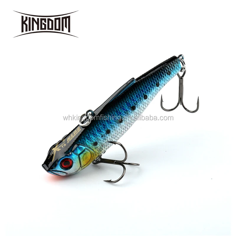 

KINGDOM Model 5256 Artificial Bait  VIB Fishing Bait With Strong Hooks Hard Plastic Fishing Lure, Various