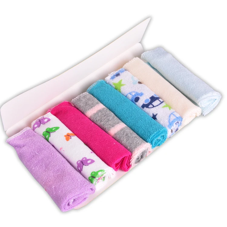 8 pieces soft cotton washcloths baby set , skin bath toddler wash cloth for baby