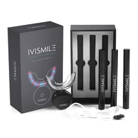 

IVISMILE 10 Minute Timer Blue and Red Blue Wireless Recharge Teeth Whitening LED Light Home Kit