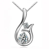 

Mermaid Pendant Female Short Clavicle Chain 925 Silver Necklace yiwu Manufacturer