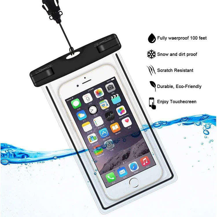 New Design Oem Promotional Plastic Pvc Scuba 100% Waterproof universal Mobile Cell Phone Pocket Pouch Dry Bag Wholesale |558