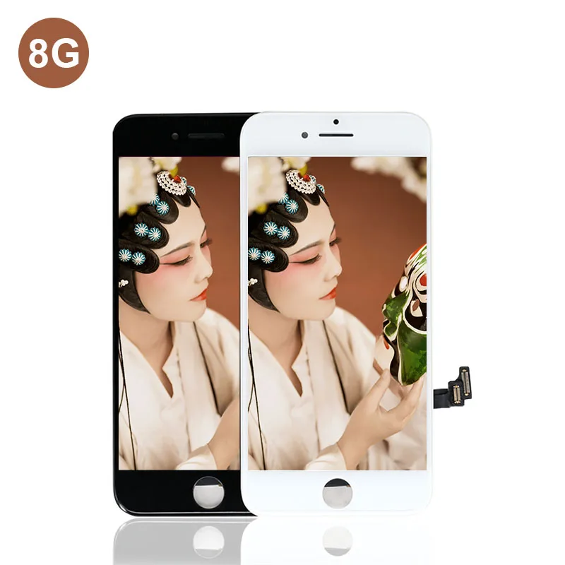 

LCD Display with Touch Digitizer for iPhone 8 LCD Screen Replacement Free Shipping, Black/ white