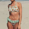 Ability to customize plain String bikini Tie a knot thong Backless ruffles