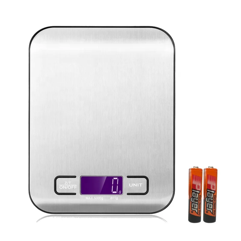 

5Kg Waterproof Digital Kitchen Scale Household Mini Black Kitchen Weighing Scales