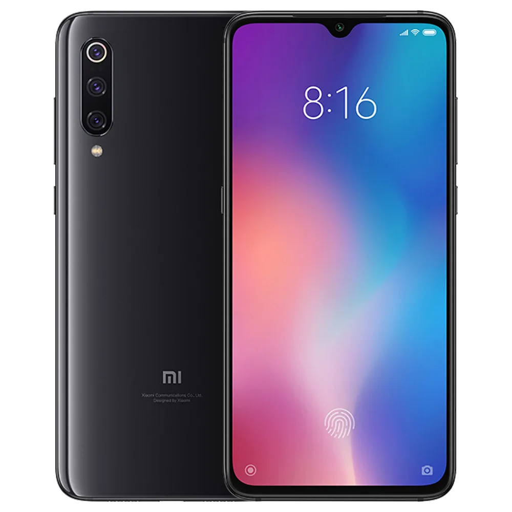 

Xiaomi mi 9 Mobile Phone 8GB 128GB Snapdragon 855 6.39 Inch Quad Camera Fingerprint Cellphone Smartphone, Deed gray;blue;purple