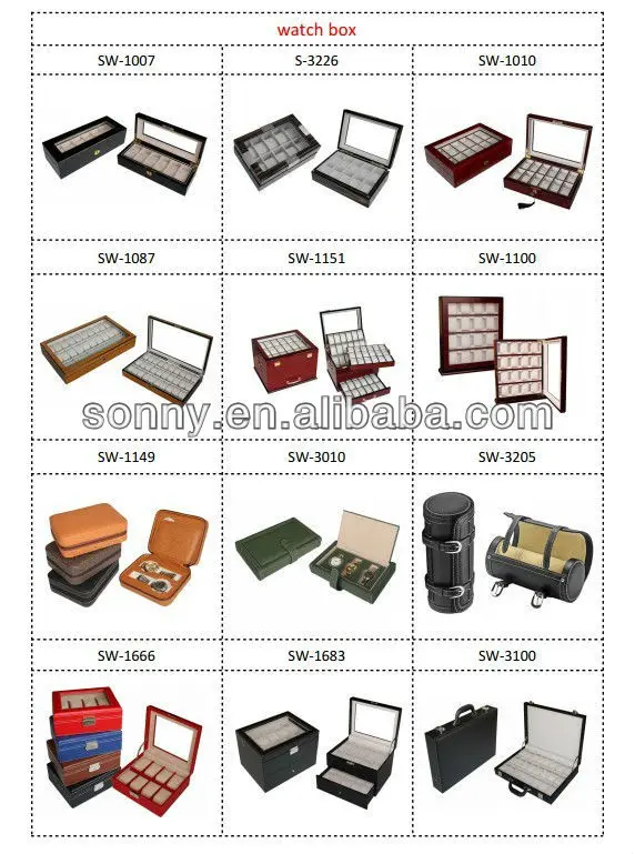 Retail luxury large 30 watches wall hanging wooden box