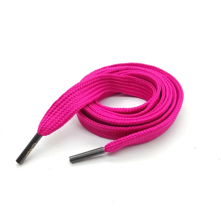 Custom Braided Polyester Flat Drawcord For Hoodie,Plastic Tips Shoelace ...