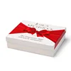 lid and bottom handmade hard paper make up gift box for cosmetics packaging
