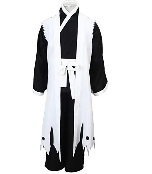 

ecowalson Men's Bleach Cosplay Zaraki Kenpachi 3rd Squad Eleven Uniform Simplify Ver