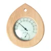 Alphasauna drop wood Cedar sauna thermometer