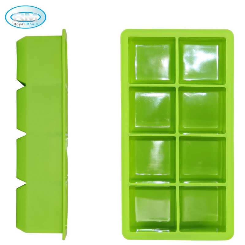 

Amazon Hot Sell Silicone Ice Cube Mold, Cube Ice Maker Manufacturer From China, Any color with pms#