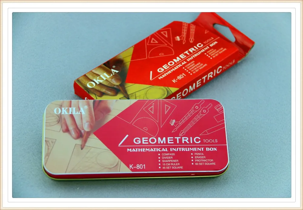 Geometry Tools Mathematical Instruments Box,Geometry Set For Students