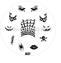 2015 new A Series A37 Nail Art Polish DIY Stamping Plates Image Templates Nail Stamp Stencil