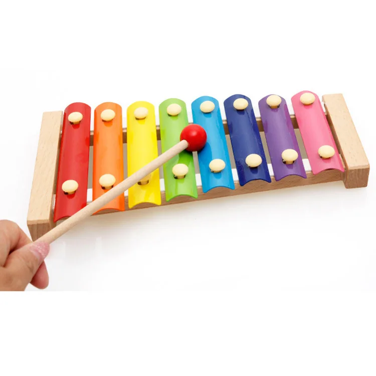 Montessori Xylophone With 8 Tones Mini Kids Percussion Musical ...