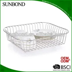 large dish drainer with drip tray cutlery holder kitchen sink rack plate