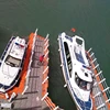HDPE floating pontoon jet boat floating dock