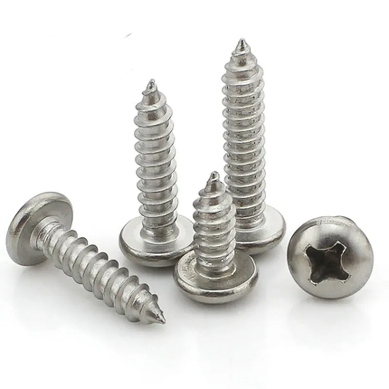 4 #10 a2-70 ss304 不锈钢 philip pan 头自攻螺丝 - buy 平头攻丝