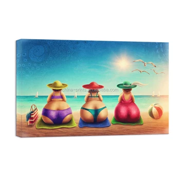 Get Plage toile art mural HD