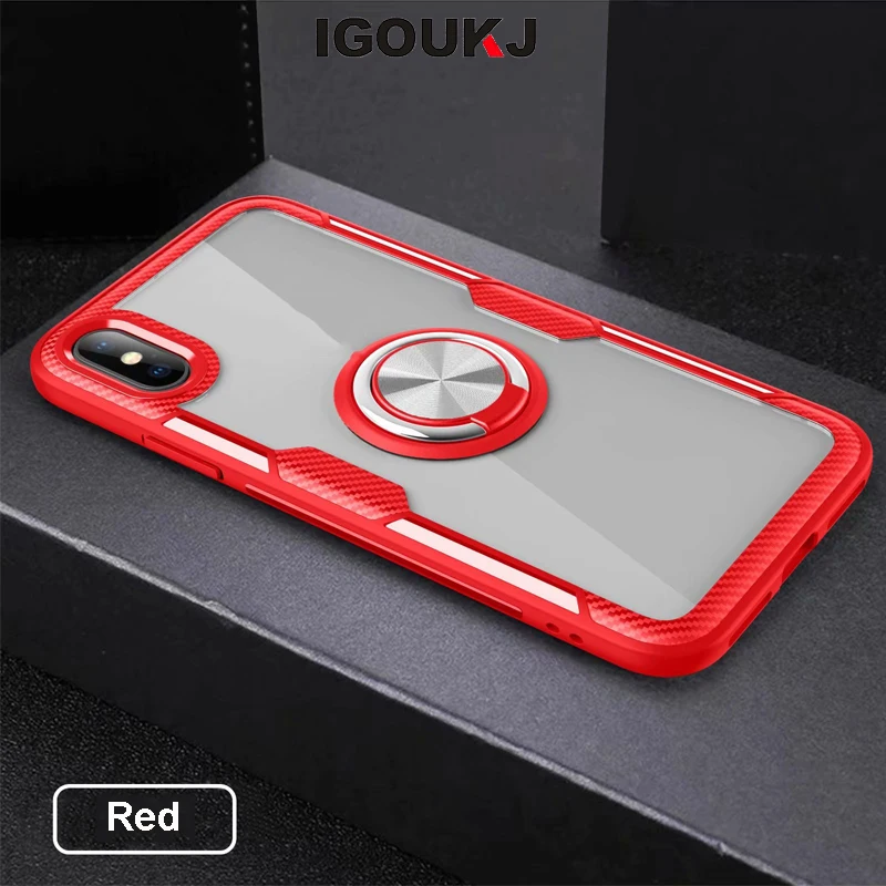 

freeshipping Hot glass back cover with ring buckle meganet cellphone accessory for iphone7 8plus phone case for iphone XR XS MAX