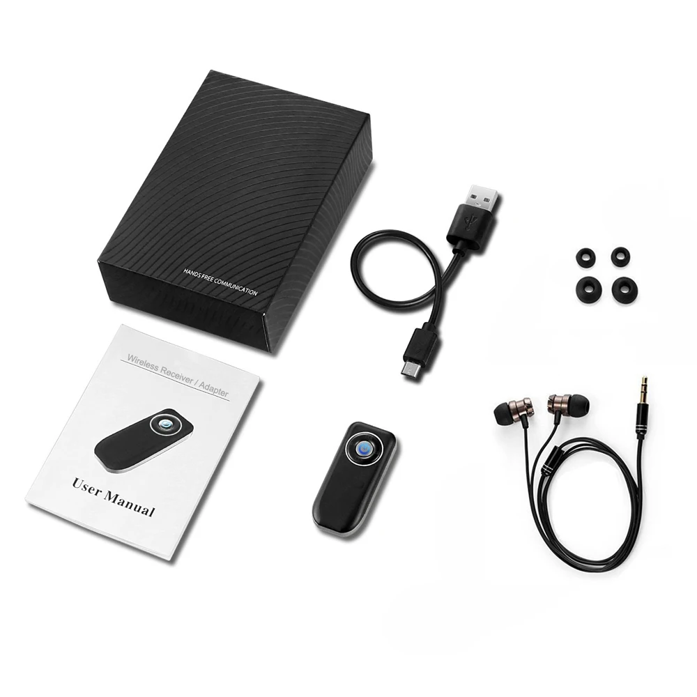Clip on bluetooth handsfree bluetooth car music receiver adapter - ANKUX.COM