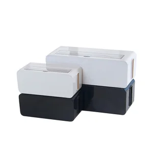 Image of New 2019 cable box plastic storage box electric wire cable storage box for Entertainment Center Home Office