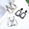 New Oversize Geometric Drop Earrings for Women Punk Vintage Big Statement Earrings Snake Skin Party Jewelry