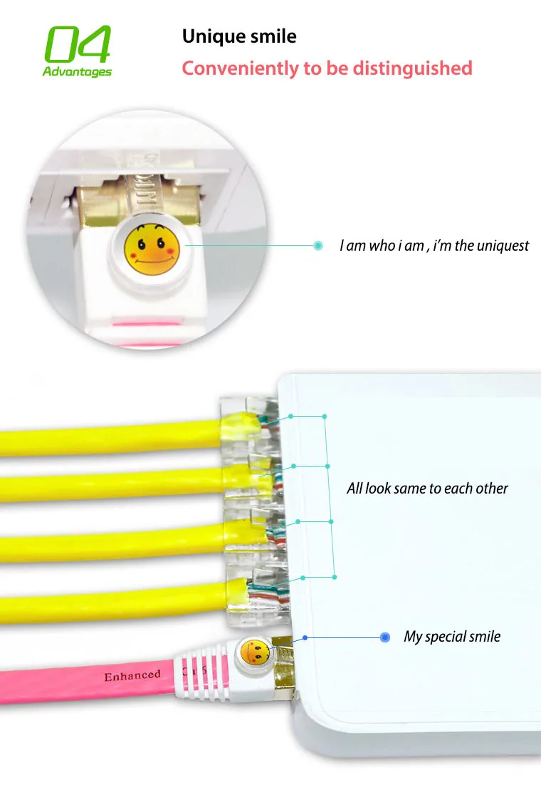 Credit sale ! high quality patent long shielded cat7 cable RJ45 connector plug welcome OEM
