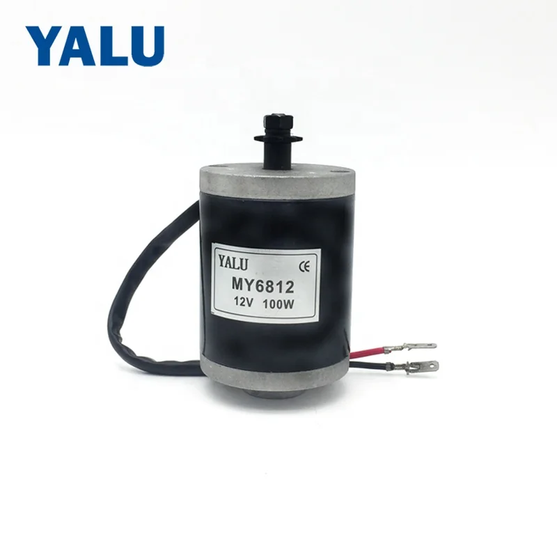 

YALU New Wholesale Customized MY6812 100W 12V Balance Car Brush DC Motor with 9T Sprocket