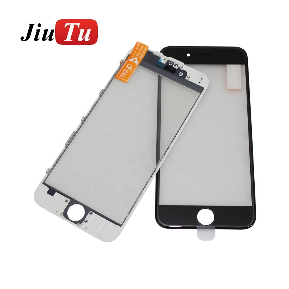 

20pcs Top Quality Items Cold Press Pre-installed OCA Sticker Front Glass with Bezel Frame for 6G Series Broken LCD Replacement