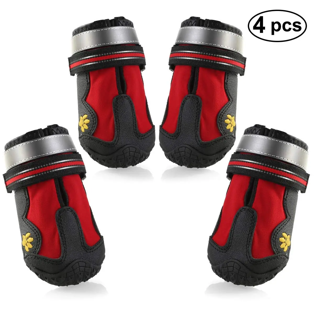 4Pcs/Set Winter Warm Pet Dog Shoes Waterproof Small Big Dog's Boots Cotton Non Slip XS XL Pet Product