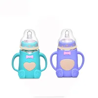 

Factory Directly Sell Lively Bear Animal Shape Eco-Friendly Biberon Baby Feeding Bottle