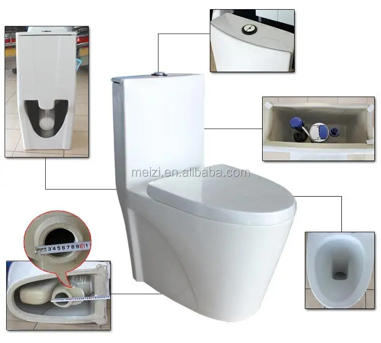 Saving water design toilet colored sanitario