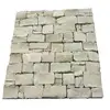 White slate loose stone field stone wall cladding