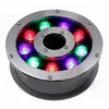 2018 High Brightness Ip68 Round Shape Stainless Steel Outdoor 9w Led Underground Fountain Light