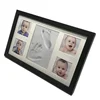 Baby Handprint Footprint Photo Frame Kit by HX for Newborn Girls & Boys (Free Date & Name Stamp) Choice of Mats to fit Room W